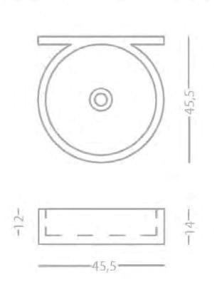 Ab25 Накладная раковина на столешницу  овальная PIMAR  - Вид №2