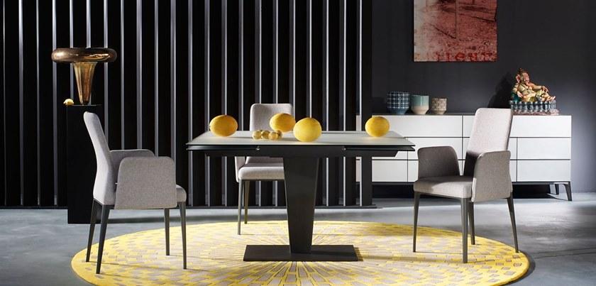 Roche Bobois Раздвижной квадратный обеденный стол из стекла Les contemporains sun-id-1433900 - Вид №3