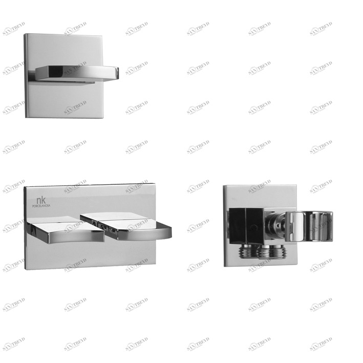 Настенная ванна с 3 отверстиями 1/2 ”. Керамические дисковые клапаны. Расход: 22,98 л / мин. при 3 барах  Imagine NOKEN 100038829  CHROME