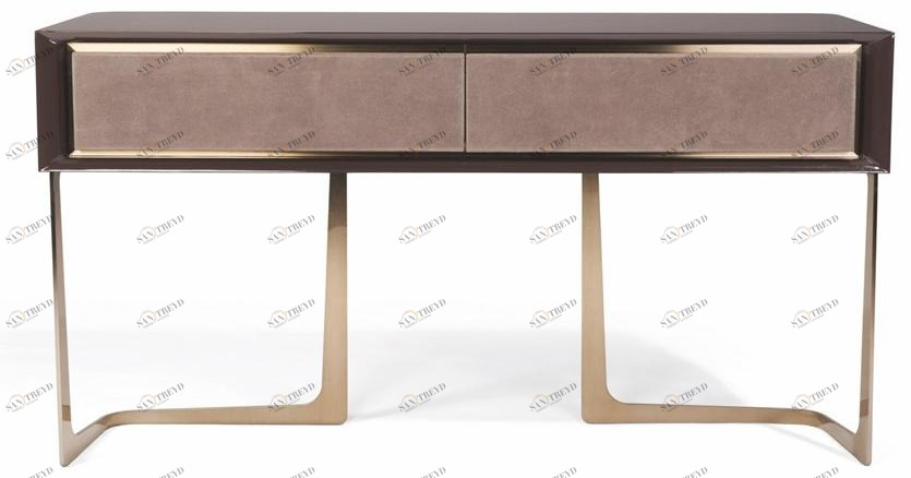 Visionnaire Лакированная прямоугольная деревянная консоль с ящиками Nadir sun-id-1396437