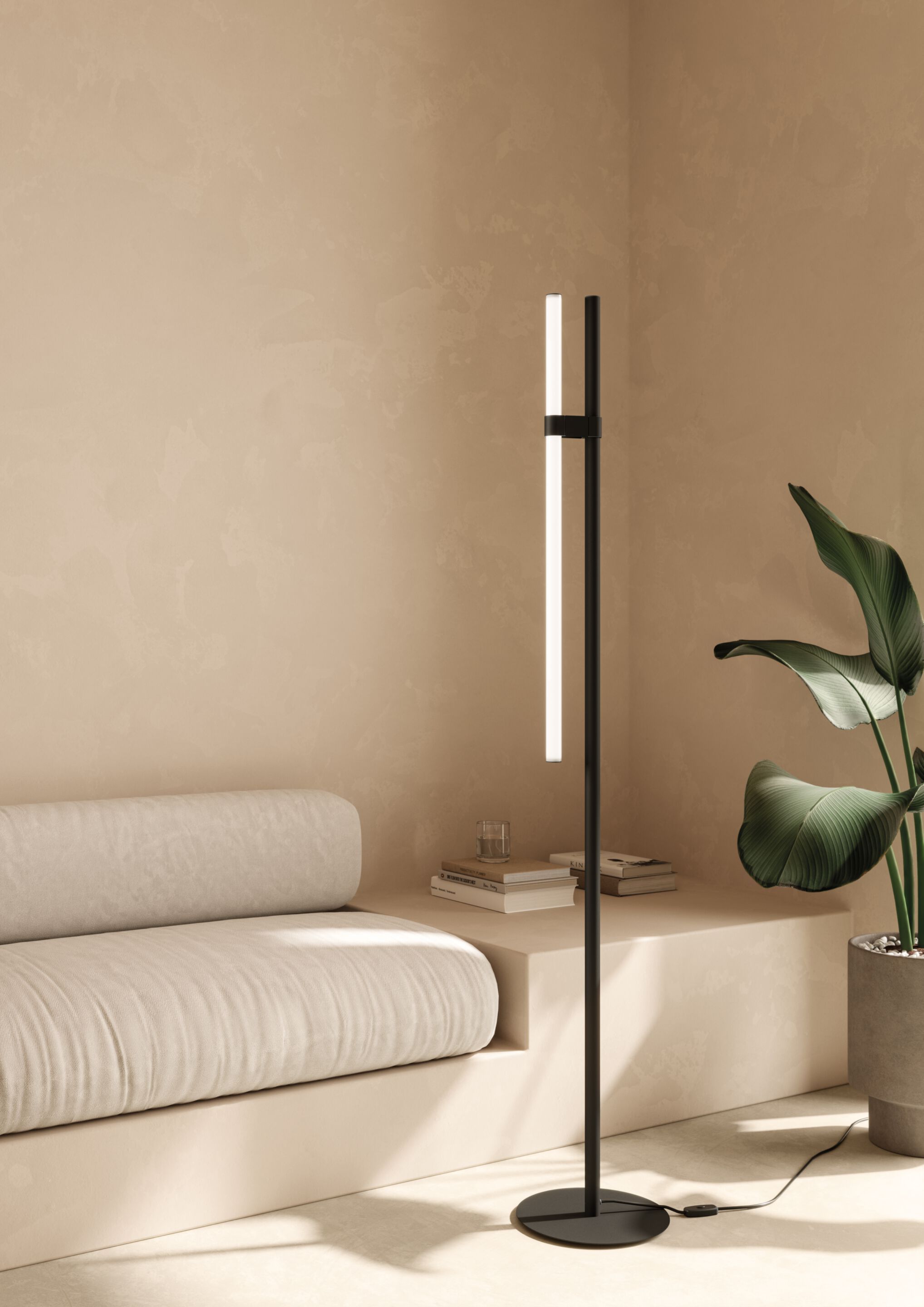 Светодиодный торшер из боросиликатного стекла и металла AXOLIGHT Paralela ARCH-00039815 - Вид №1