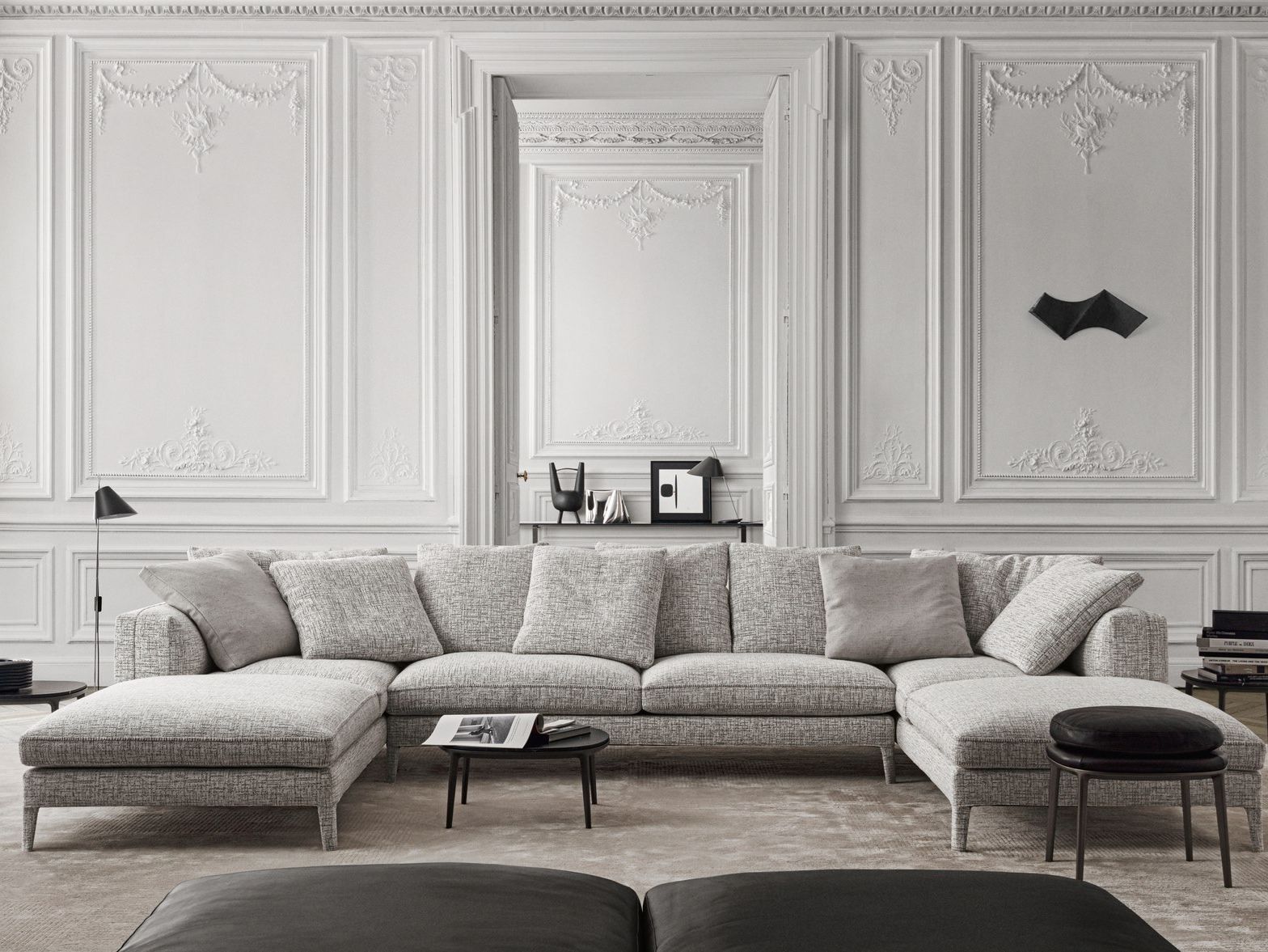 Угловой диван из ткани Maxalto Dives Soft ARCH-00042072 - Вид №1