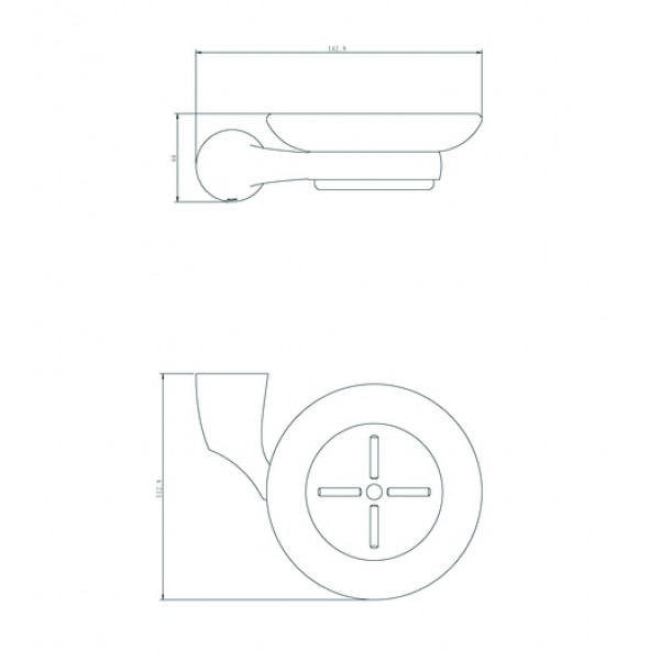 Мыльница стеклянная RUSH Devon 75411 sun-id-561715 - Вид №1