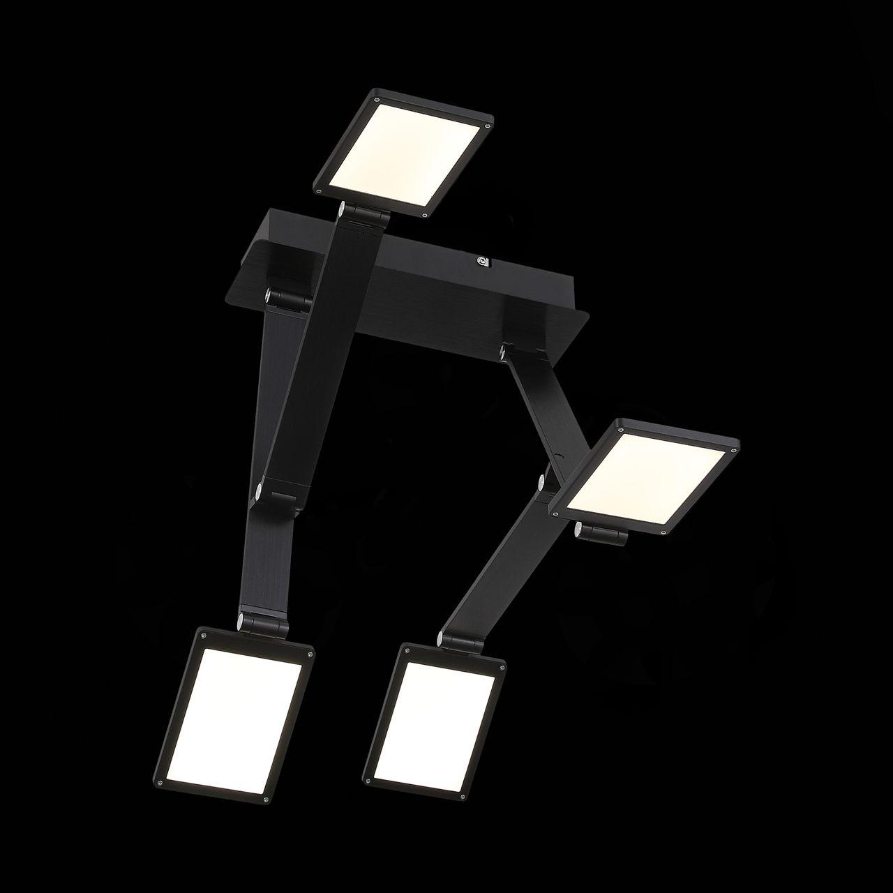 Потолочная светодиодная люстра ST Luce Teocoli SL841.402.04 ST LUCE ДИЗАЙНЕРСКИЕ, TEOCOLI 279278 Черный  - Вид №1