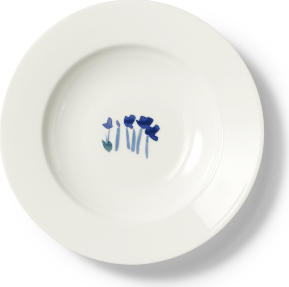 10639812 Dibbern Тарелка суповая Dibbern "Впечатление.Дельфиниум" 19см Фарфор 