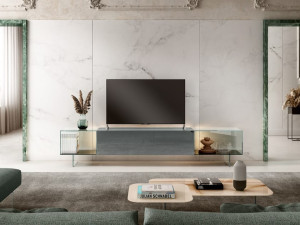 Стеклянный шкаф для телевизора