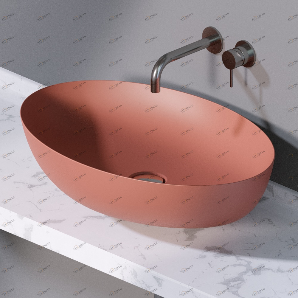 L600142 Накладная раковина на столешницу  овальная A. e T. Italia ELITE AeT ITALIA