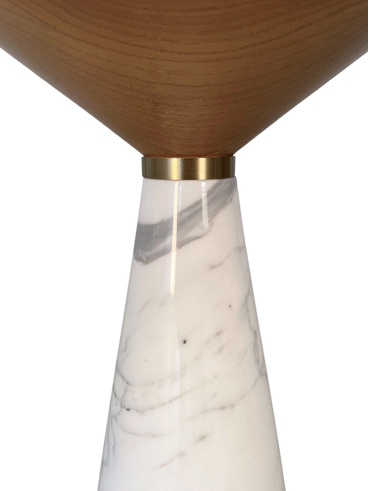 Высокий круглый журнальный столик из ясеня и мрамора Morelato CINO ARCH-00049424 - Вид №3