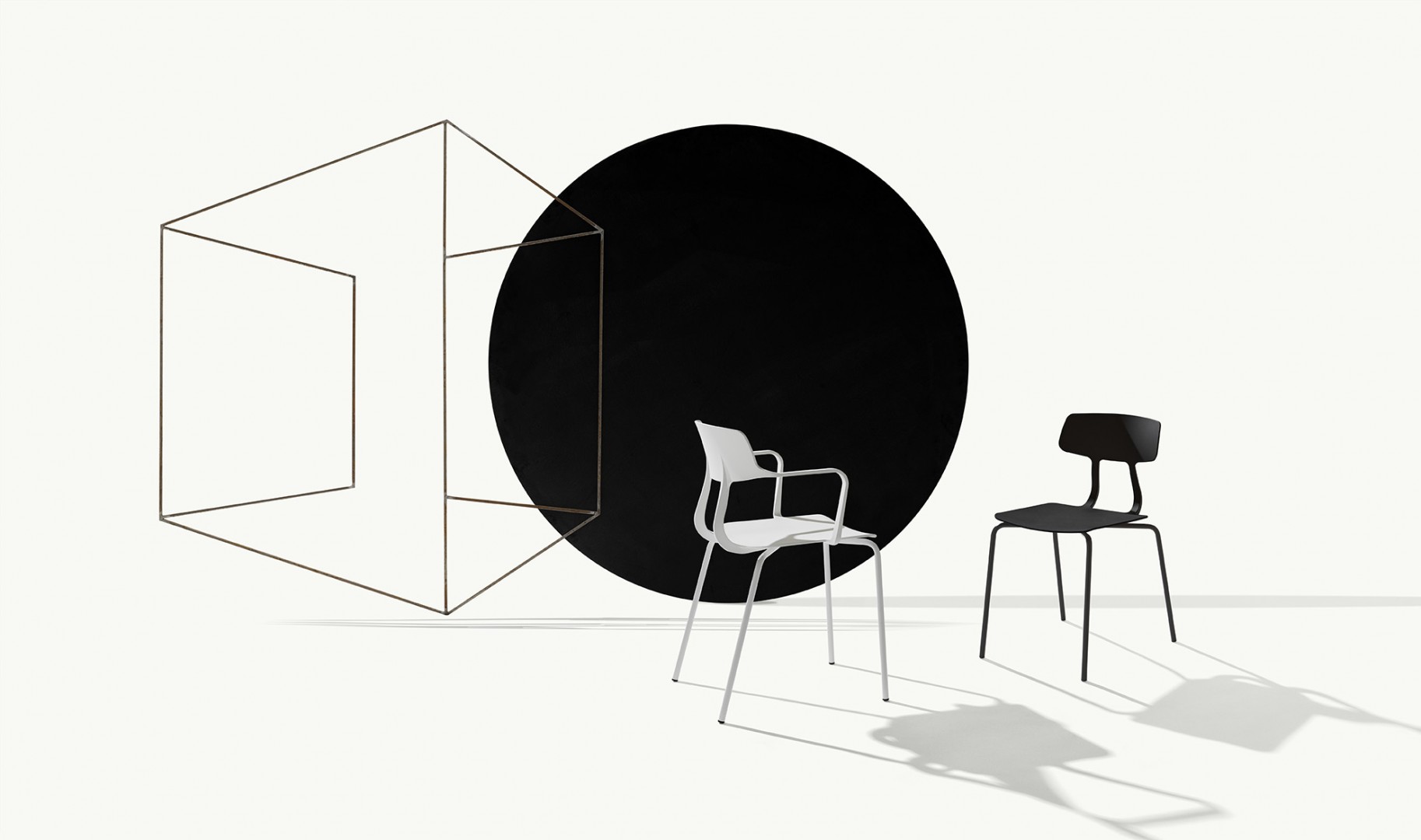 Snap 1100 Стул со стальным каркасом, 4 ножки. Полипропиленовая оболочка. Et al. Snap - Вид №7