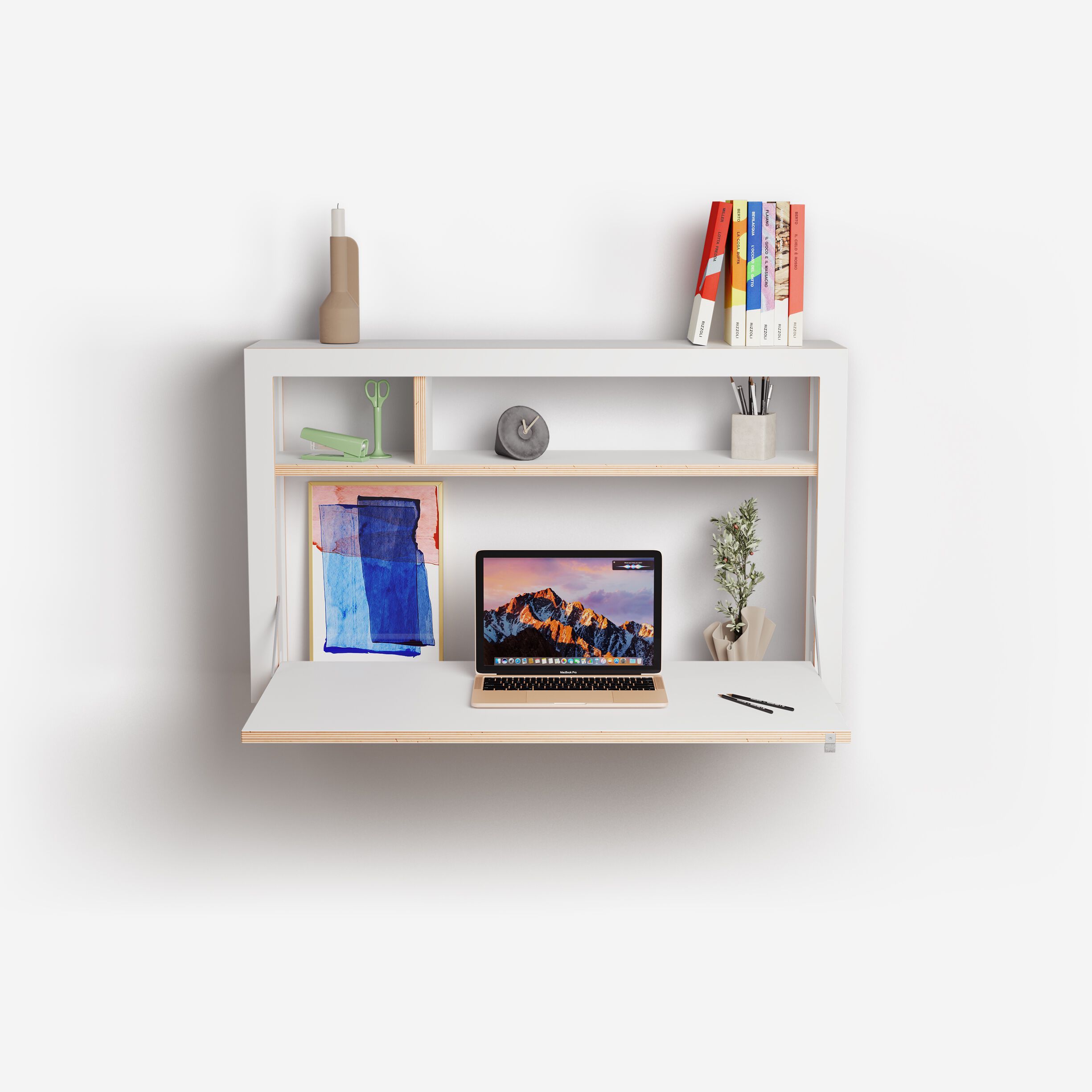 Фанерный подвесной письменный стол с откидными дверцами AMBIVALENZ Fläpps Box 100x60x20 ARCH-00014347 - Вид №3