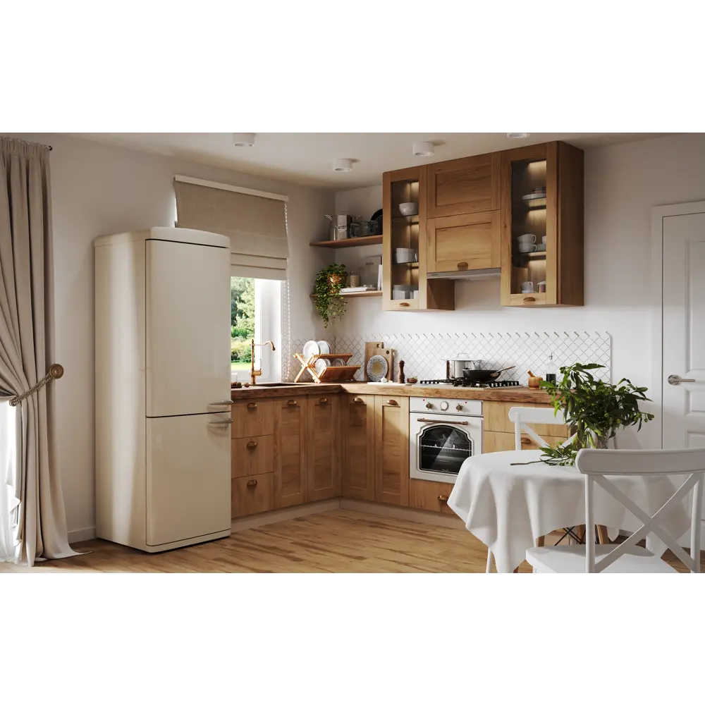 Фасад для кухонного ящика Delinia ID Рошаль 59.7×12.5 см в цвете тёмное дерево 86881109 STLM-0867539 - Вид №5