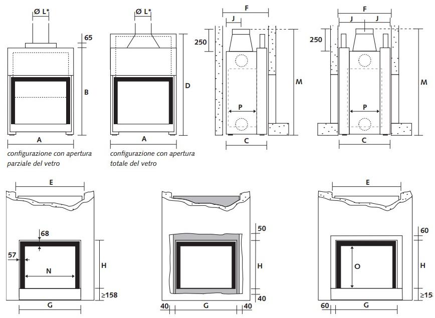 Stûv Встраиваемый камин на дровах двусторонний из стали и стекла Stûv 21 sun-id-1365058 - Вид №2