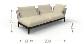 Talenti Садовый диван из модульной ткани Cruise teak sun-id-1435389 - Вид №8