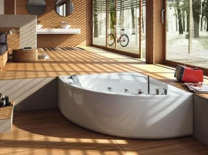 Glass1989 Угловая гидромассажная ванна из акрила Home & spa rituals