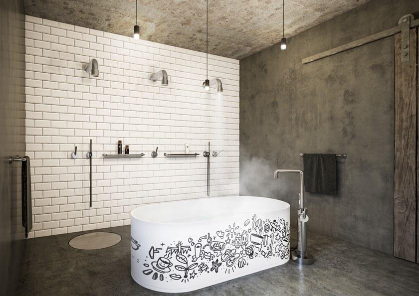 JEE-O Настенная лейка для душа из стали Soho 700-6900/2/8/9 - Вид №1