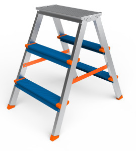 Стремянка двухсекционная SARAYLI COLOR 3+3 9292133