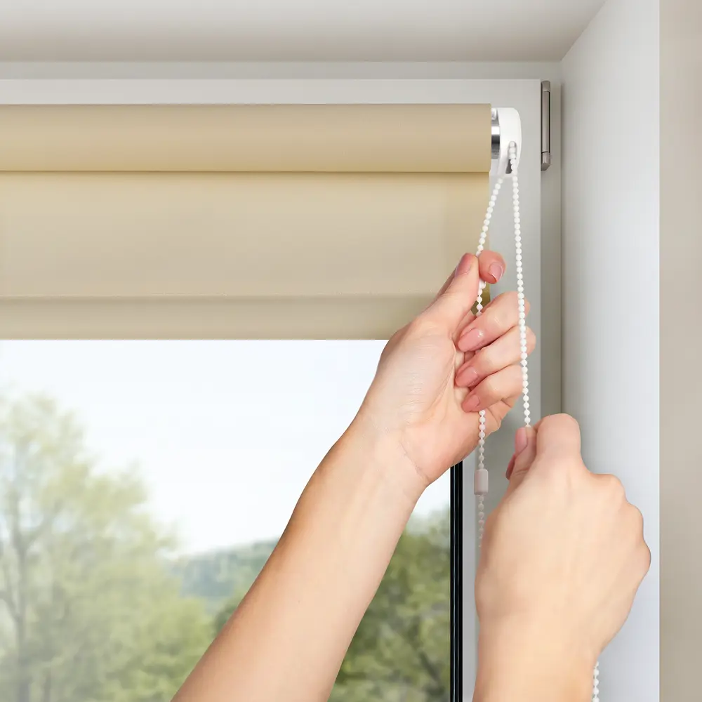 Штора рулонная Plain, 55x160 см, цвет экрю PRAKTO STLM-2159463 - Вид №2