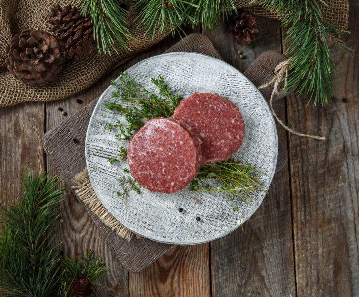 5049 Котлеты для бургеров из мяса оленя Вкусляндия 