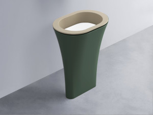 AMLA65-AV+AMPILO-BL+AMCOLO-MU Раковина Amedeo Ovale отдельностоящая cielo Enjoy + Amedeo