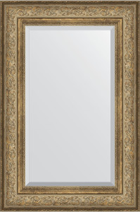 BY 3425 Зеркало с фацетом в багетной раме - виньетка античная бронза 109 mm EVOFORM Exclusive