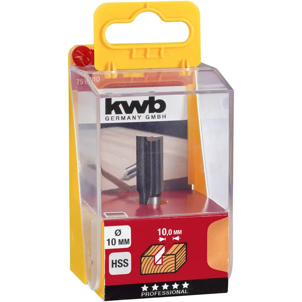 Фреза пазовая KWB 751010 10 мм хвостовик 8 мм STLM-2125463 - Вид №1