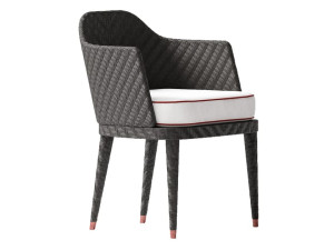 Деревянный и тканевый садовый стул