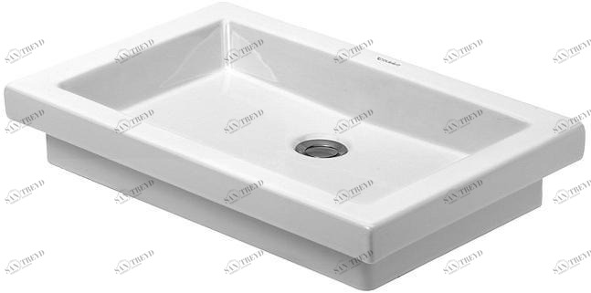 031758 Подвесная раковина настенная овальная Duravit 2nd Floor белая