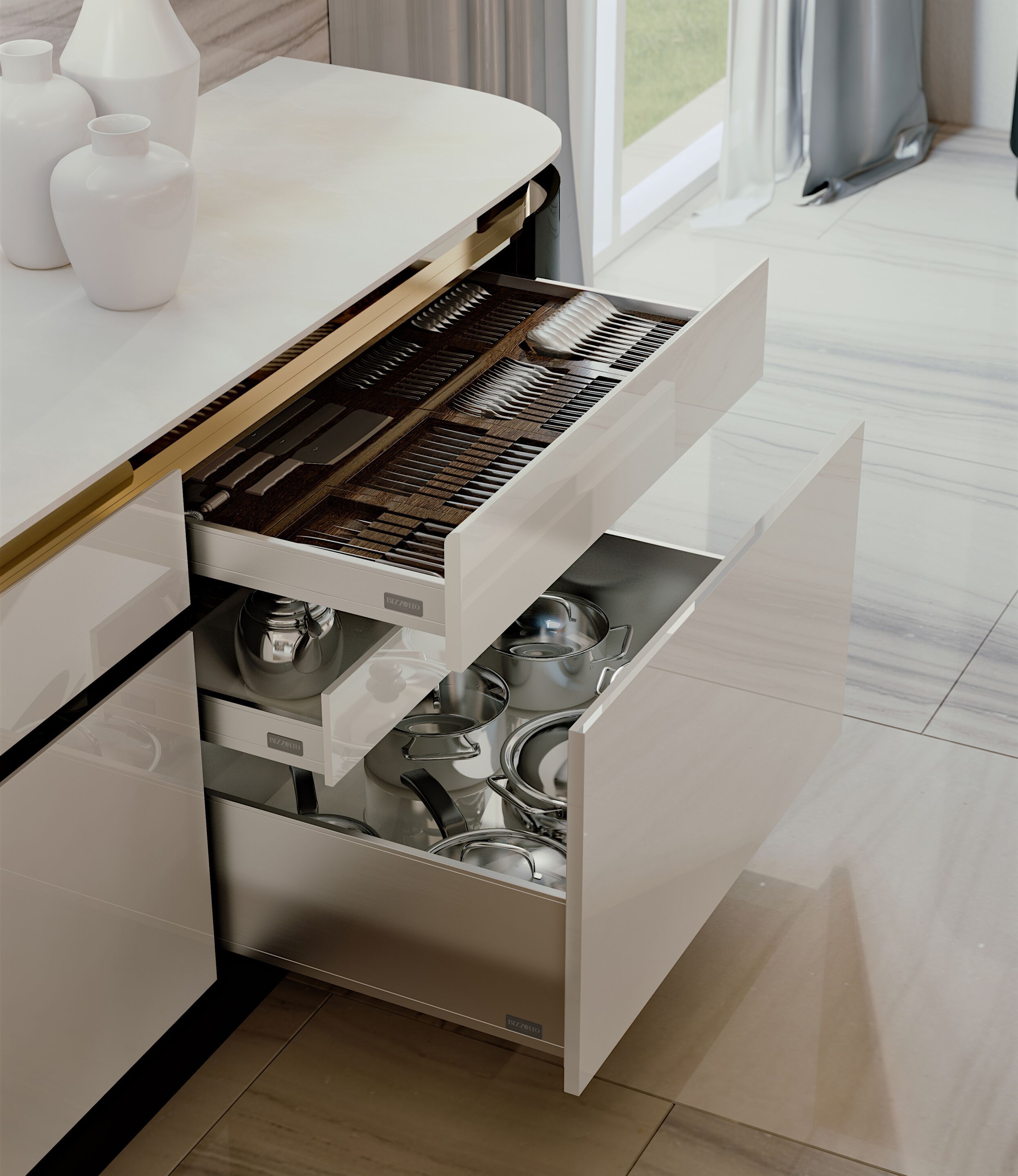 Кухня с островом на заказ Bizzotto Italia Атмосфера ARCH-00076071 - Вид №3