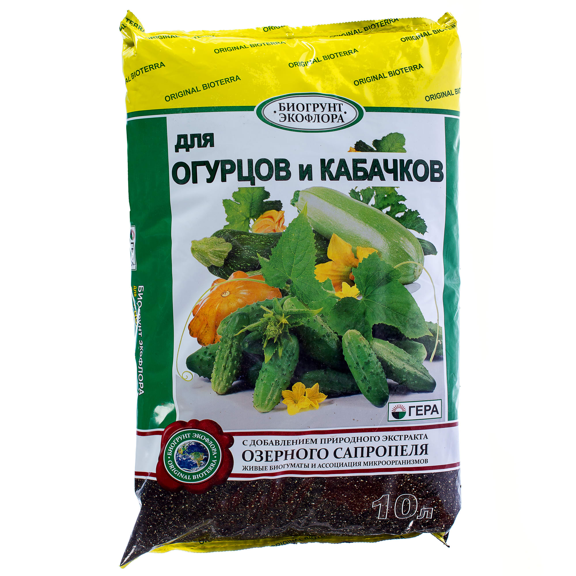 18419854 Удобрение биогрунт «Экофлора» для огурцов 10 л Santreyd 