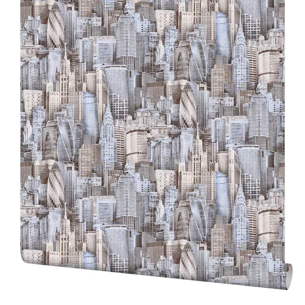 Обои флизелиновые Home Color Town синие 1.06 м HC31091-26 82912510 STLM-2043858