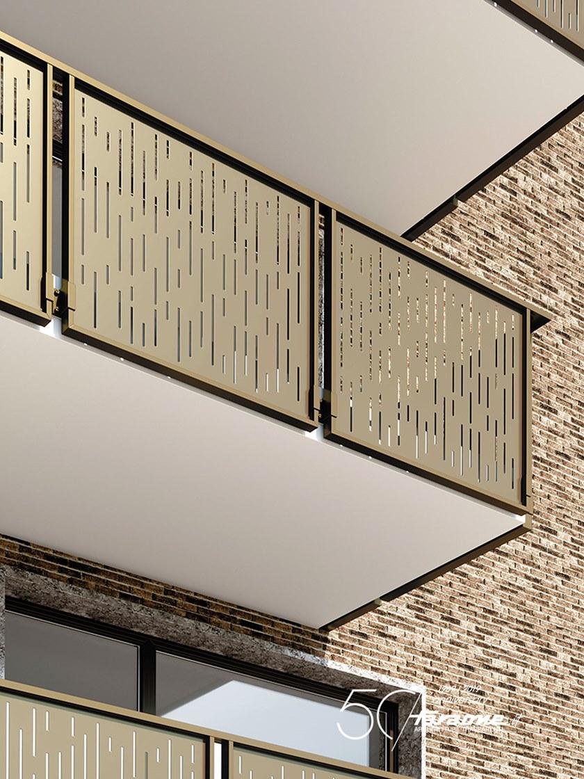 FARAONE Алюминиевый парапет с панелями из микроперфорированного листового металла Olimpia sun-id-1486110 - Вид №4