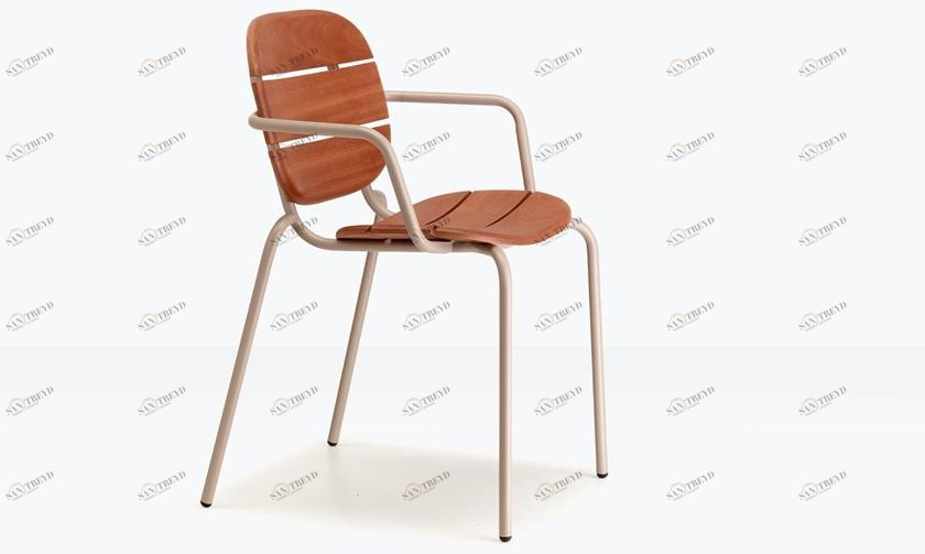 SCAB DESIGN Кресло для улицы из стали и дерева Si-si sun-id-1501177