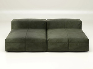 Кожаный модульный диван