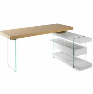 Письменный стол с полками дуб Decora от Angel Cerda ANGEL CERDA  241800 Белый;дуб сонома;бежевый