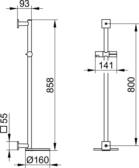 59585010912 Душевая штанга KEUCO IXMO - Вид №3