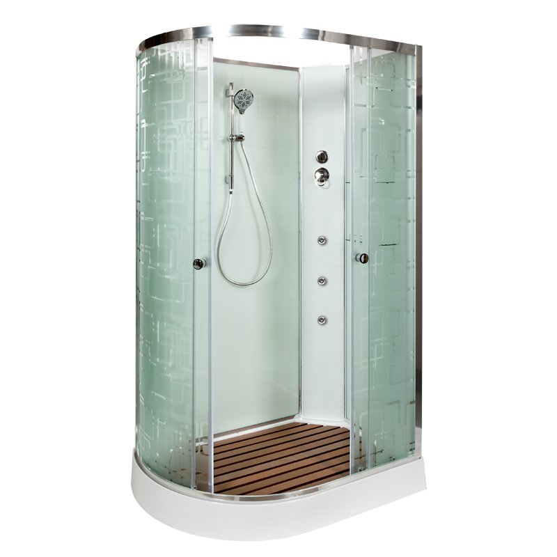 ЕМ4512 R LED с гм. Душевая кабина DETO Серия EM ЕМ1511 R  N с гидромассажем (гм.) - Вид №1