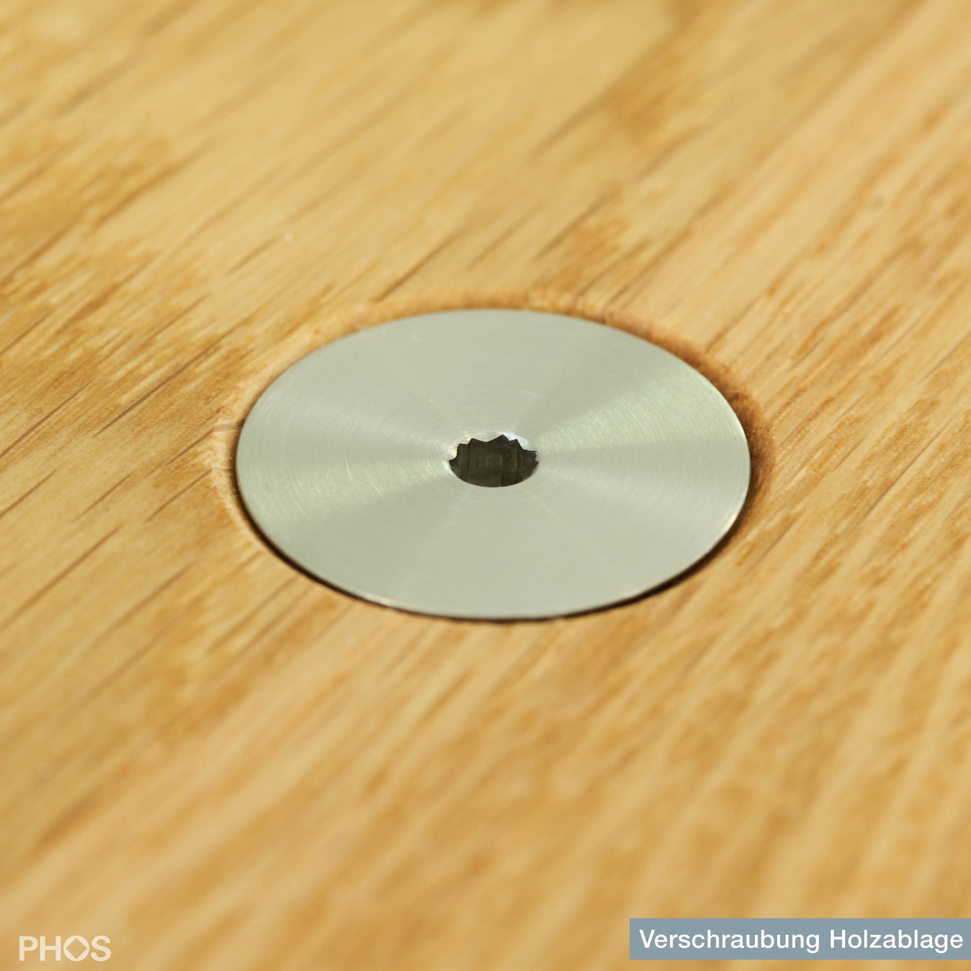 G17-800-Eiche Навесной шкаф g17 с 4 платяными штангами, 5 крючками и деревянной полкой из массива дуба - ширина 85 см PHOS  - Вид №2