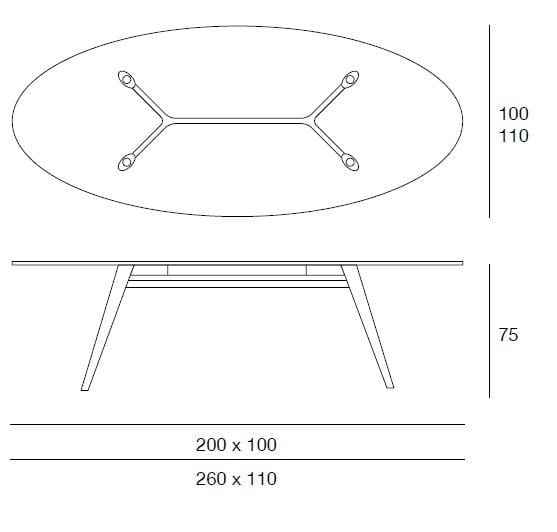 Прямоугольный стол Pacini & Cappellini NOVECENTO ARCH-00069276 - Вид №2