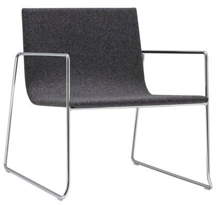 Andreu World Штабелируемое мягкое кресло-санки Lineal Bu0589 - Вид №11