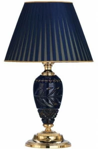 Possoni Illuminazione Настольная лампа из чистого золота с синими кристаллами Michelangelo 3999/lp