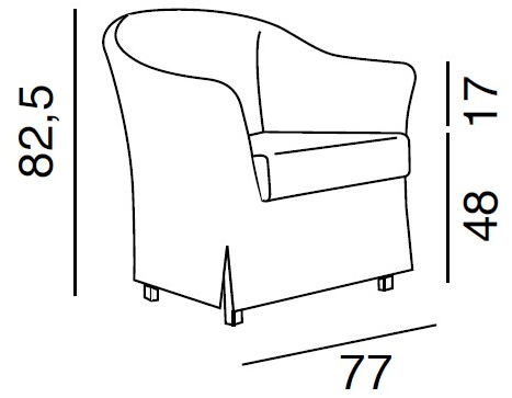 Twils Кресло с подлокотниками sun-id-1511011 - Вид №4