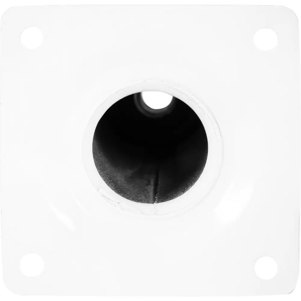 EDSON Круглая мебельная ножка белая 10 см с крепежной пластиной 82754078 STLM-0035469 - Вид №3