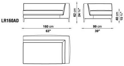 Maxalto Модульный угловой диван из ткани Lucrezia sun-id-1346409 - Вид №24