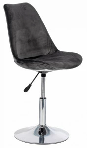 Стул со спинкой и газ-лифтом серый "Неаполь" STOOL GROUP ДИЗАЙНЕРСКИЕ, ИНТЕРЬЕРНЫЕ 00-3946192 Серый