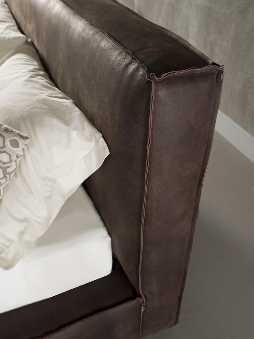 Flexstyle Двуспальная кровать из кожи с обитым изголовьем sun-id-1439153 - Вид №5