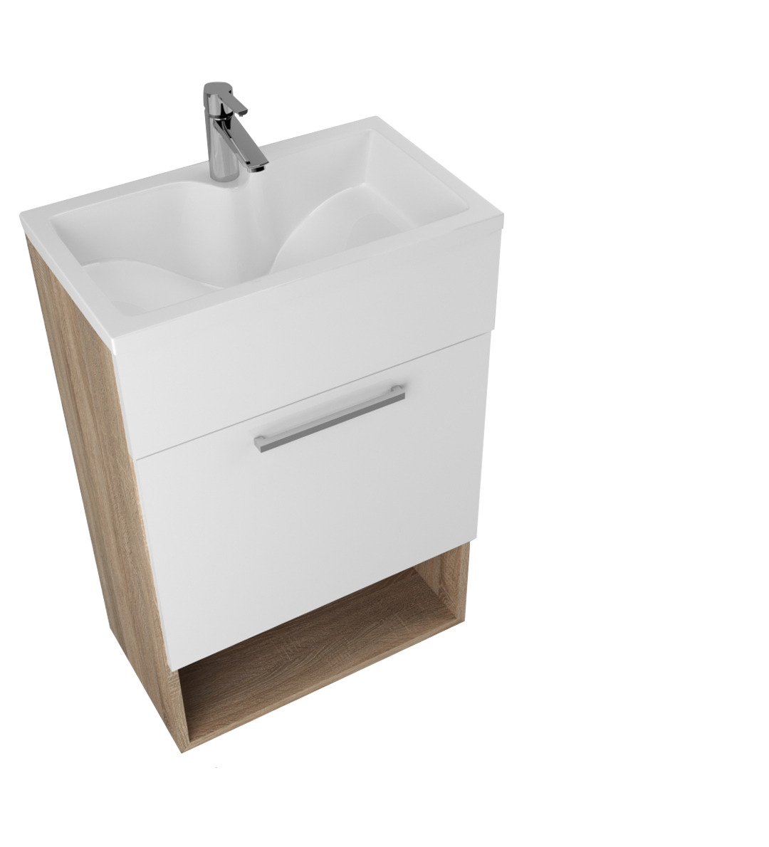 У85934 Тумба с раковиной July 50П 1д. Дуб Сонома 1 Marka JULY - Вид №1