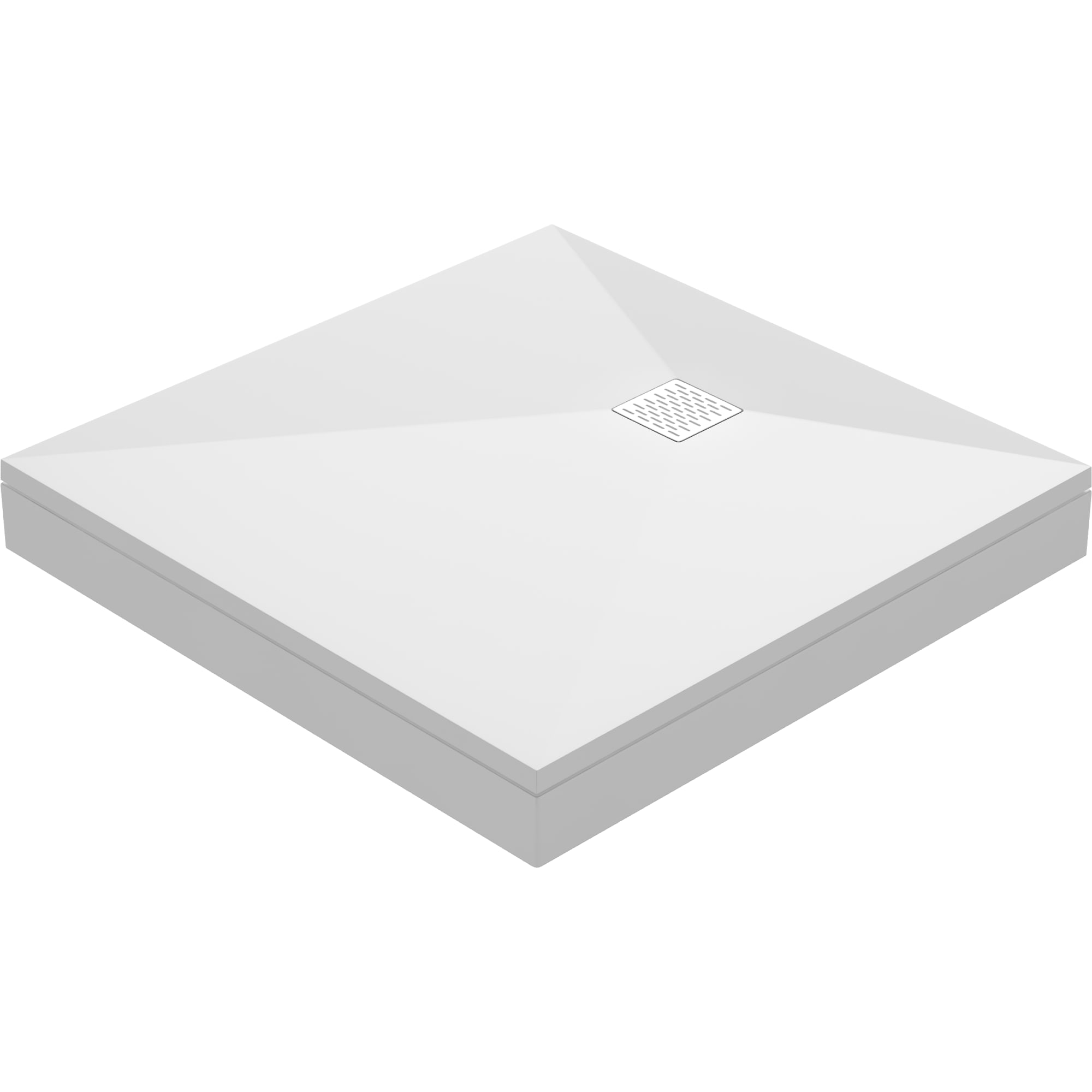 83211017 Экран под душевой поддон Keram 90x90 см цвет белый Essentia Santreyd STLM-0039433