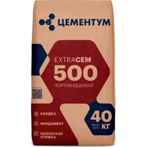 ЦЕМЕНТУМ Портландцемент М500 для строительных работ 40 кг 87893828