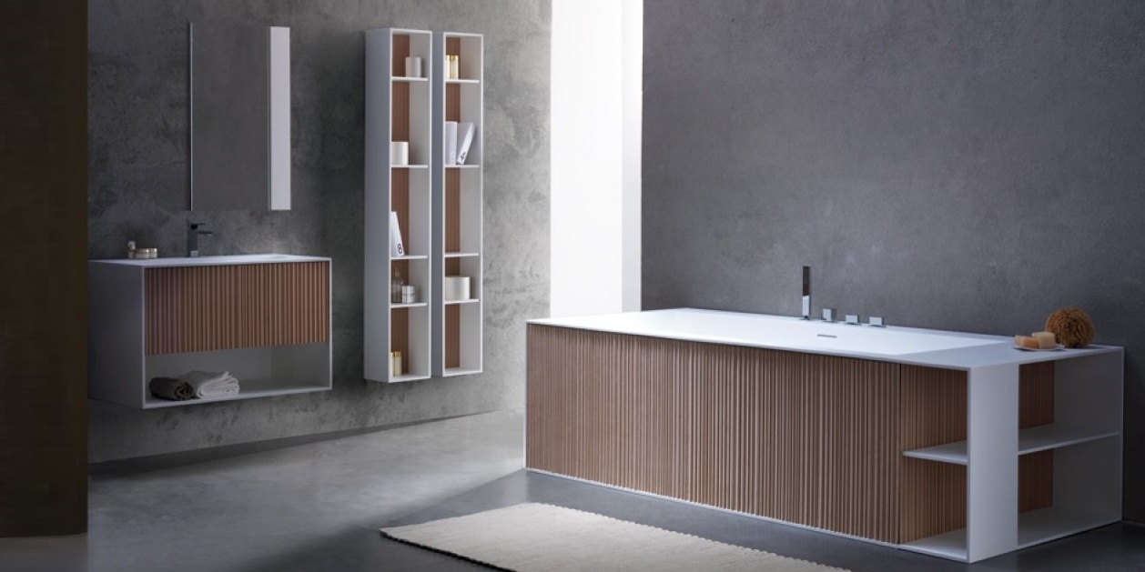 Ванна напольная с панелями Veer 190 см Karolitalia VEERRULE190X80 - Вид №1