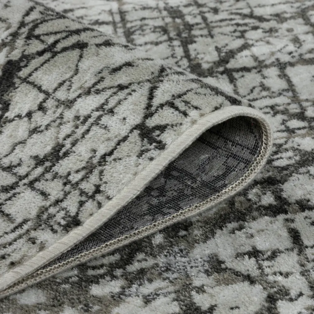 Ковер вискоза Isphahan 84492 Silver 80x150 см цвет серый 83271535 STLM-2137180 Santreyd  - Вид №3